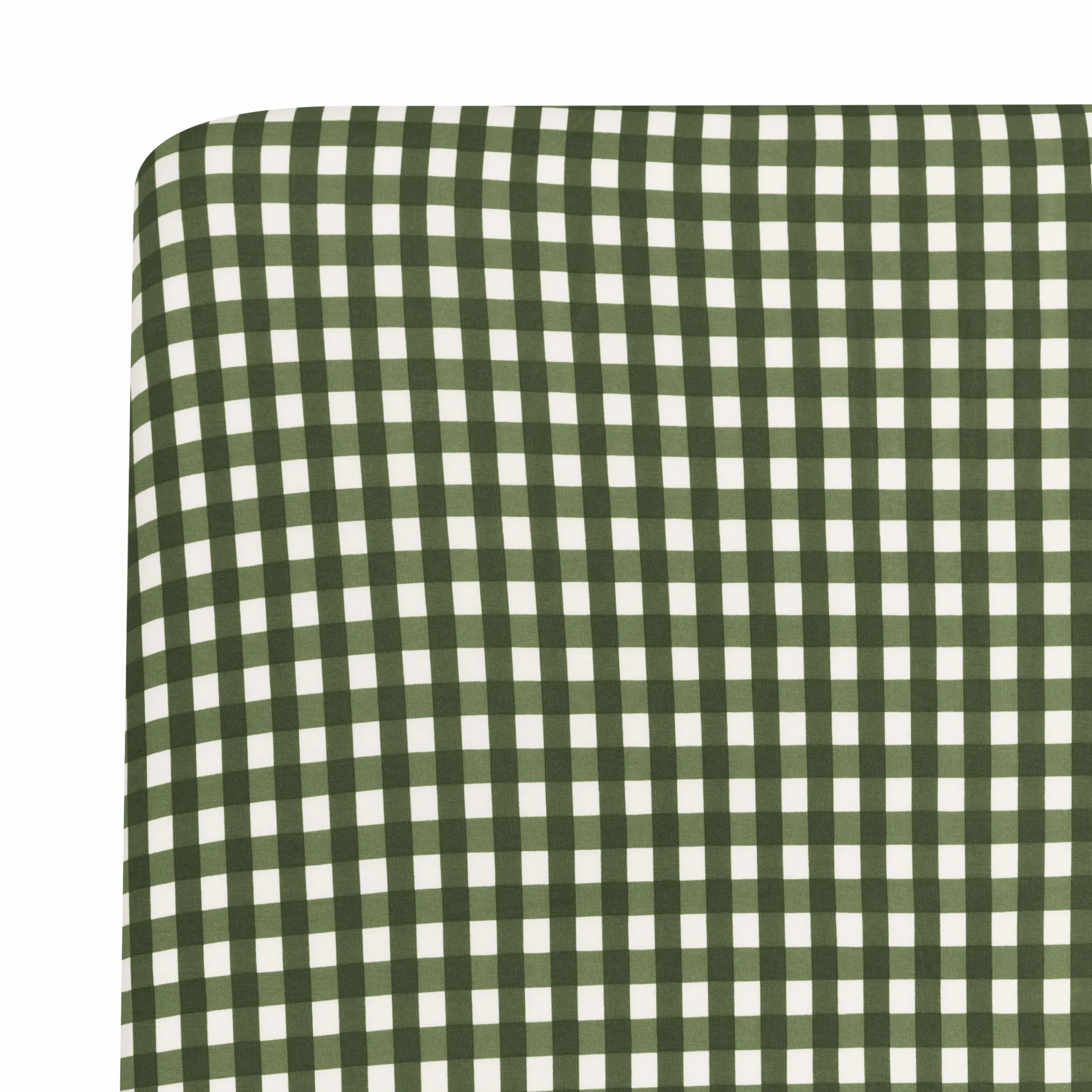 Kyte Baby Twin Sheet in Gingham Fir New