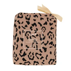 Kyte Baby Twin Sheet in Latte Leopard Hot