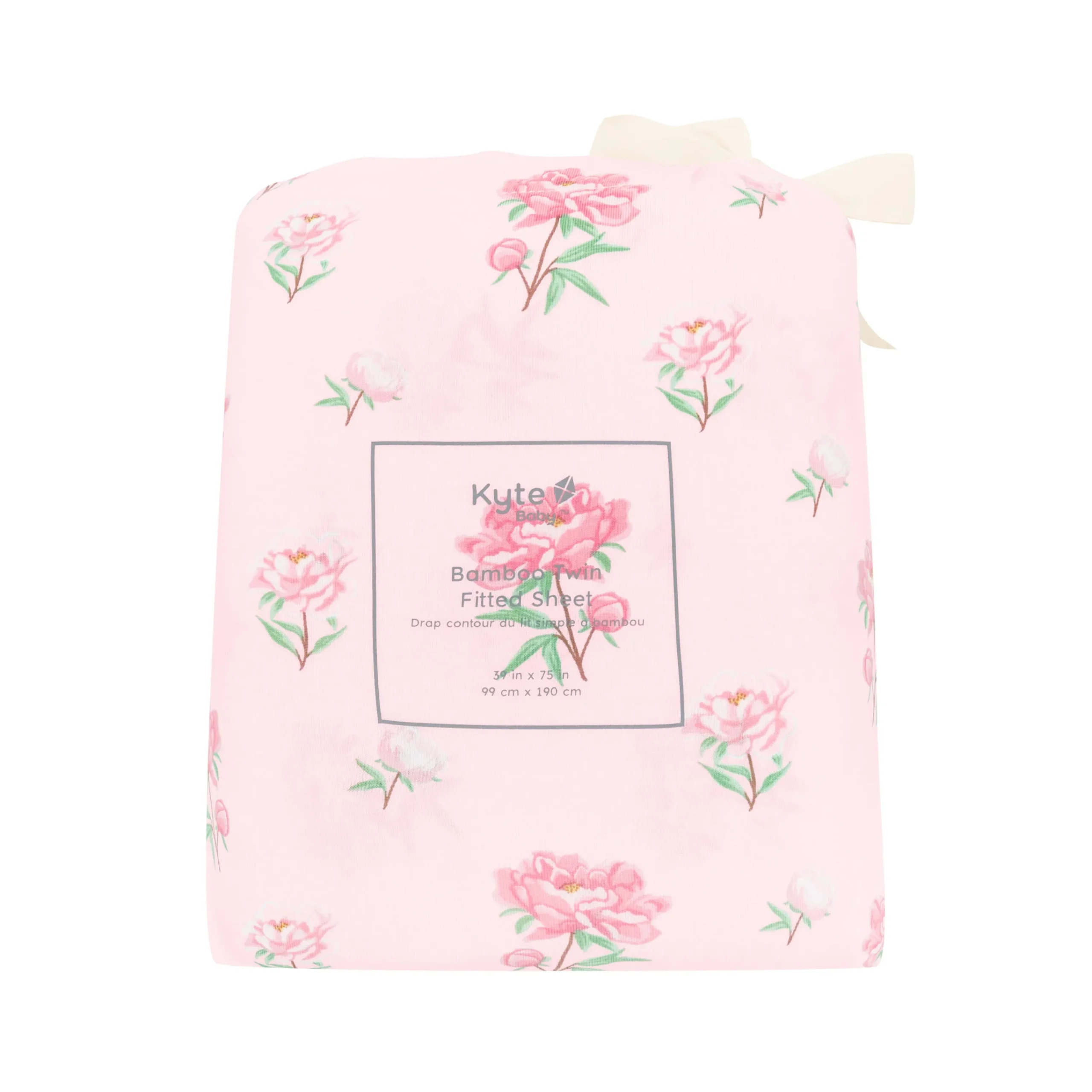 Kyte Baby Twin Sheet in Sakura Peony Clearance
