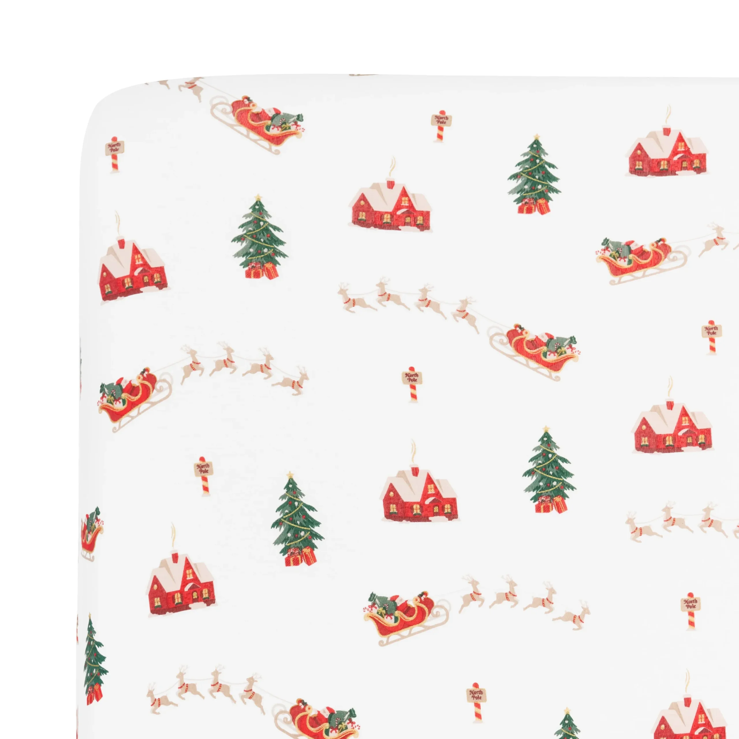 Kyte Baby Twin Sheet in Santa Sleigh Discount