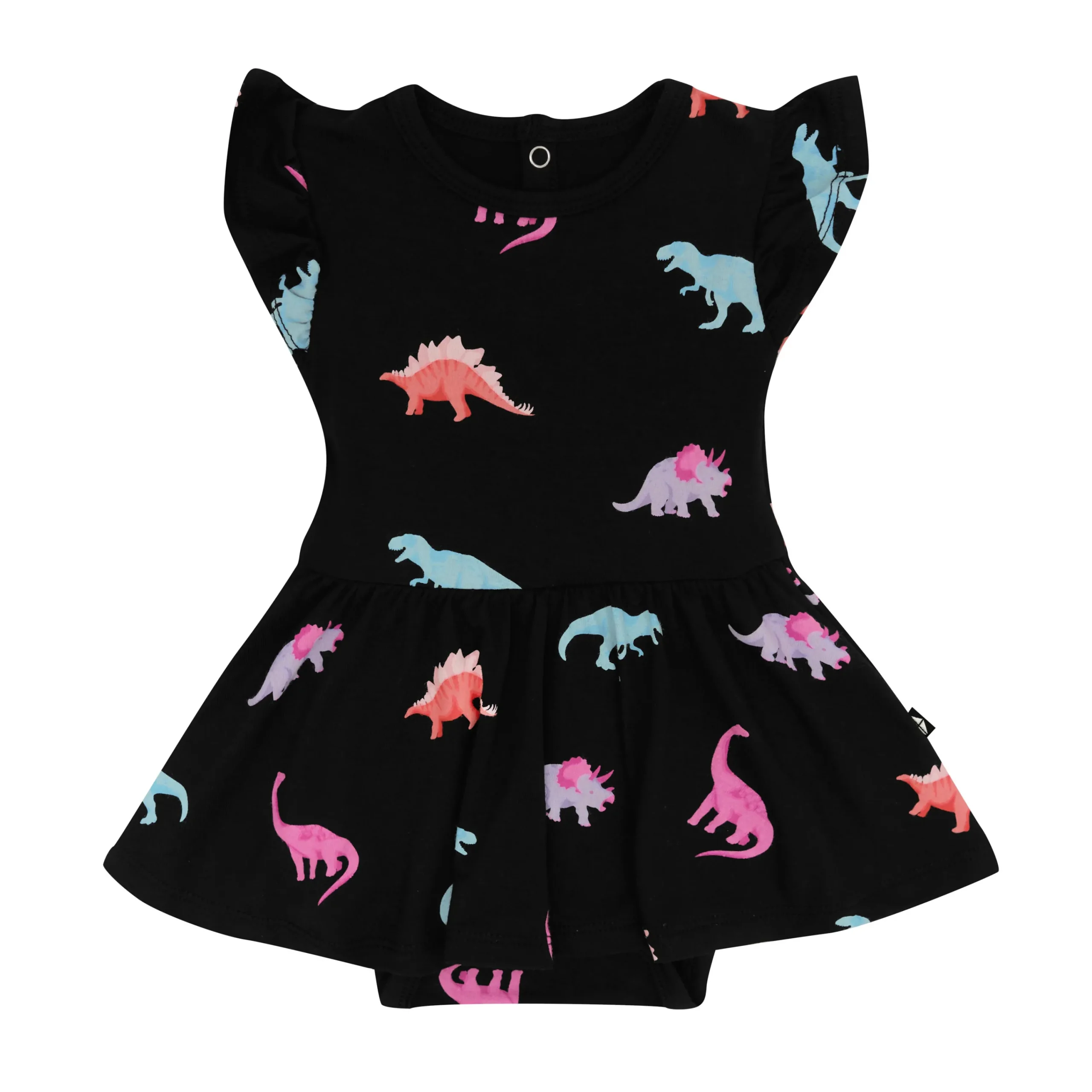 Kyte Baby Twirl Bodysuit Dress in Midnight Roar Best