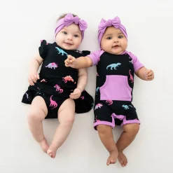 Kyte Baby Twirl Bodysuit Dress in Midnight Roar Best