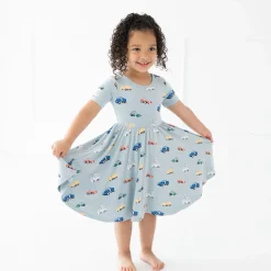Kyte Baby Twirl Dress in Construction
