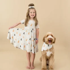 Kyte Baby Twirl Dress in Fluffy Dog Clearance