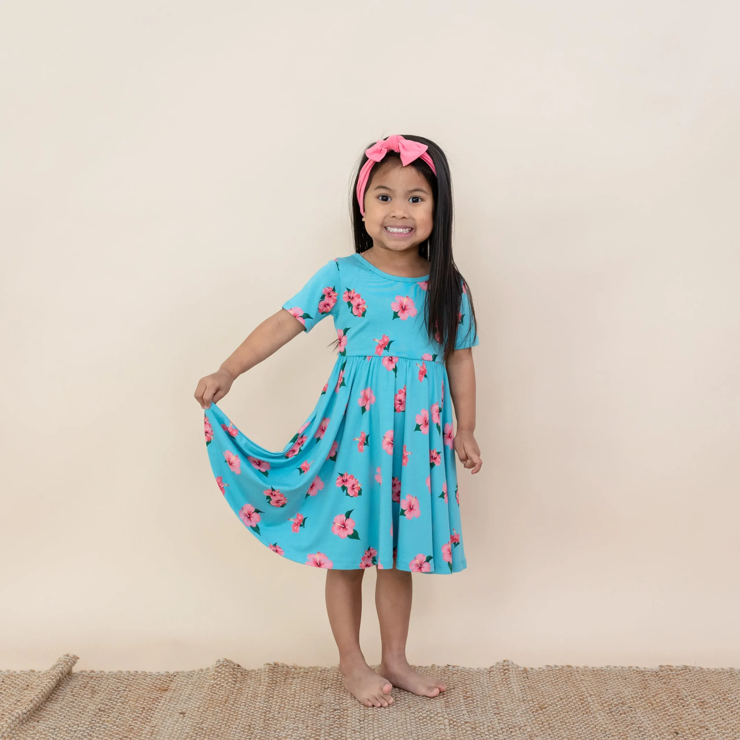 Kyte Baby Twirl Dress in Hibiscus New