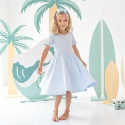 Kyte Baby Twirl Dress in Mist Hot