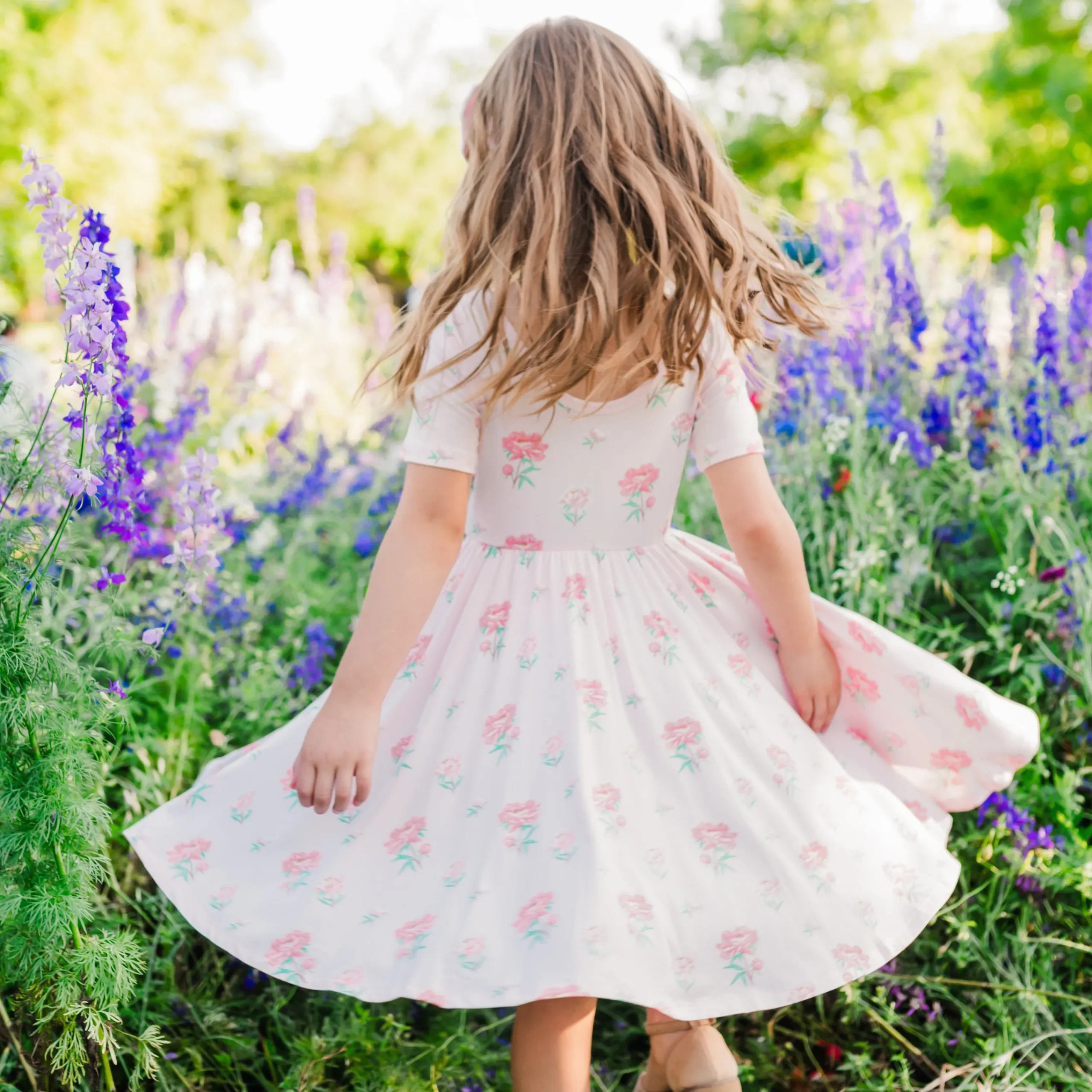Kyte Baby Twirl Dress in Sakura Peony Sale