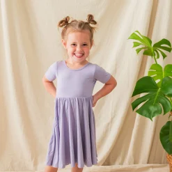 Kyte Baby Twirl Dress in Taro Online