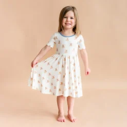 Kyte Baby Twirl Dress in Teddy Bear Online