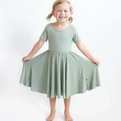 Kyte Baby Twirl Dress in Thyme Outlet