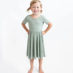 Kyte Baby Twirl Dress in Thyme Outlet