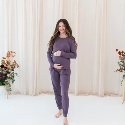 Kyte Baby Women's Jogger Pajama Set in Currant Outlet
