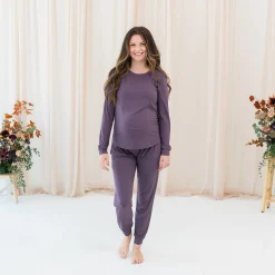 Kyte Baby Women's Jogger Pajama Set in Currant Outlet
