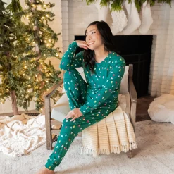 Kyte Baby Women's Jogger Pajama Set in Merry and Bright Sale