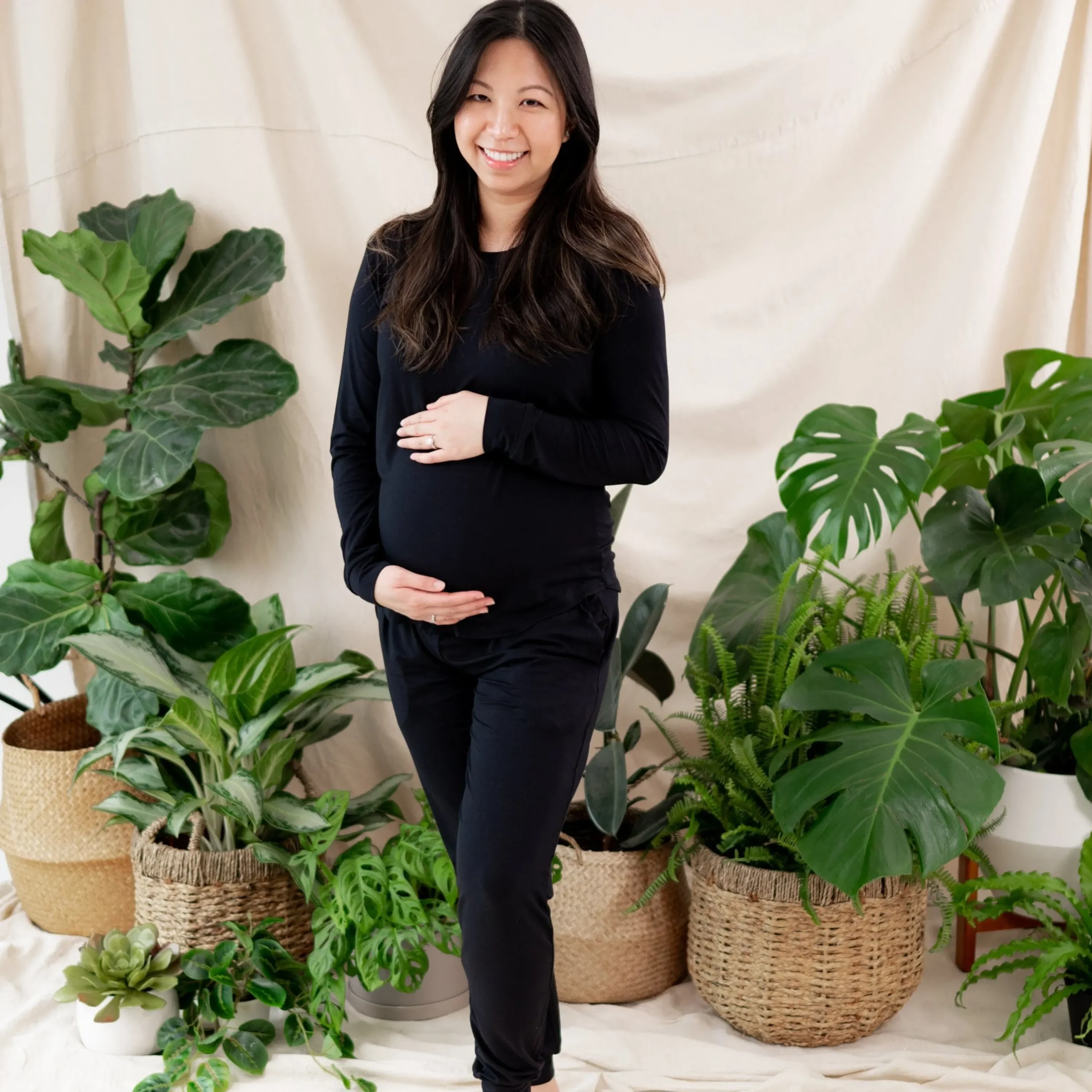Kyte Baby Women's Jogger Pajama Set in Midnight Clearance