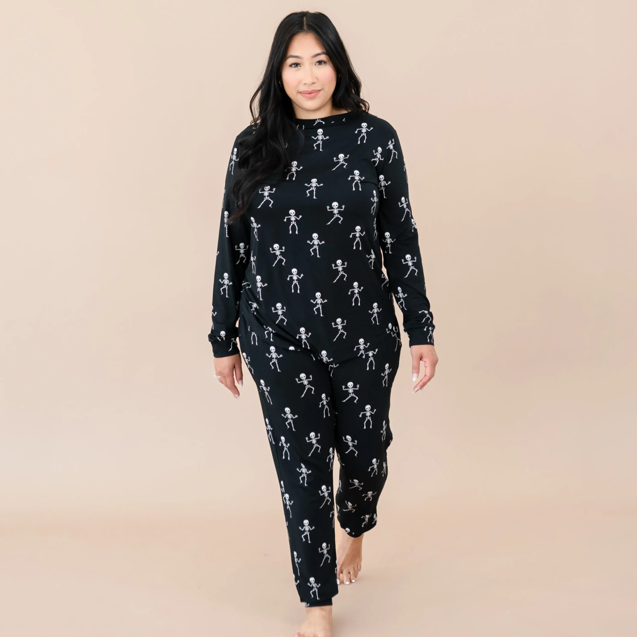 Kyte Baby Women's Jogger Pajama Set in Skeleton Best