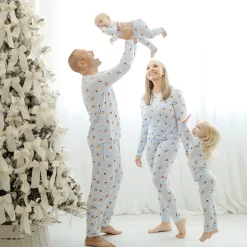Kyte Baby Women's Jogger Pajama Set in Vintage Santa Sale
