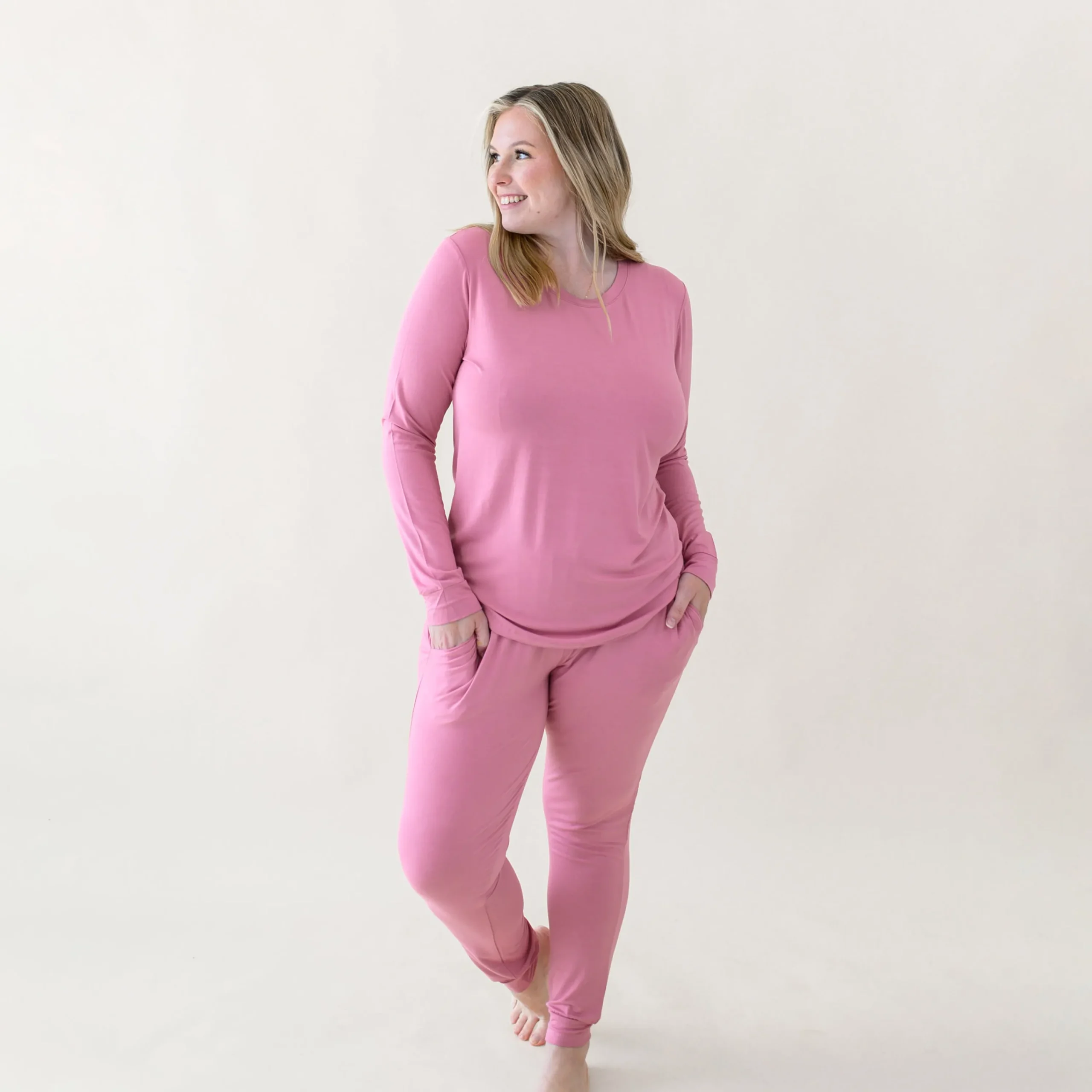 Kyte Baby Women's Jogger Pajama Set in Apple Blossom Outlet