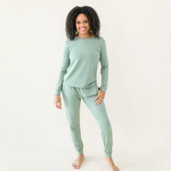 Kyte Baby Women's Jogger Pajama Set in Thyme Hot