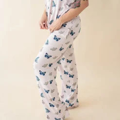 Kyte Baby Women's Lounge Pants in Blush Butterfly Online