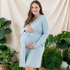 Kyte Baby Women’s Lounge Robe in Fog Sale