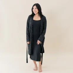 Kyte Baby Women's Lounge Robe in Midnight Leopard Outlet