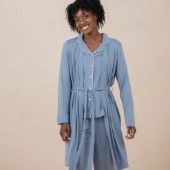 Kyte Baby Women's Lounge Robe in Slate Best
