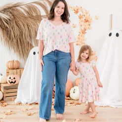 Kyte Baby Women's Relaxed Fit V-Neck in Pastel Ghost Online