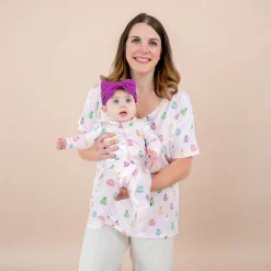 Kyte Baby Women's Relaxed Fit V-Neck in Pastel Ghost Online