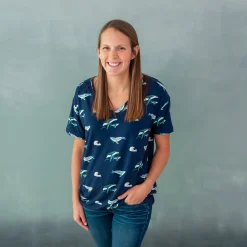 Kyte Baby Women’s Relaxed Fit V-Neck in Humpback Outlet