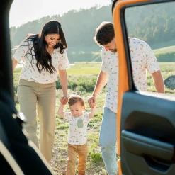 Kyte Baby Women's Relaxed Fit V-Neck in Road Trip