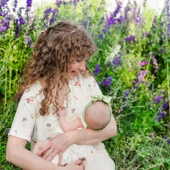 Kyte Baby Women’s Relaxed Fit V-Neck in Wildflower New