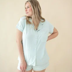 Kyte Baby Women's Short Sleeve Pajama Set in Dew Discount