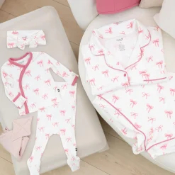 Kyte Baby Women’s Short Sleeve Pajama Set in Bow Sale