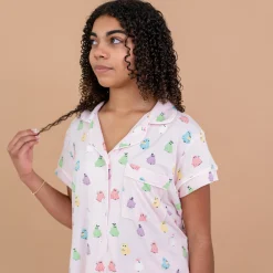 Kyte Baby Women's Short Sleeve Pajama Set in Pastel Ghost Sale