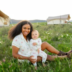 Kyte Baby Women’s Short Sleeve Pajama Set in Wildflower Clearance