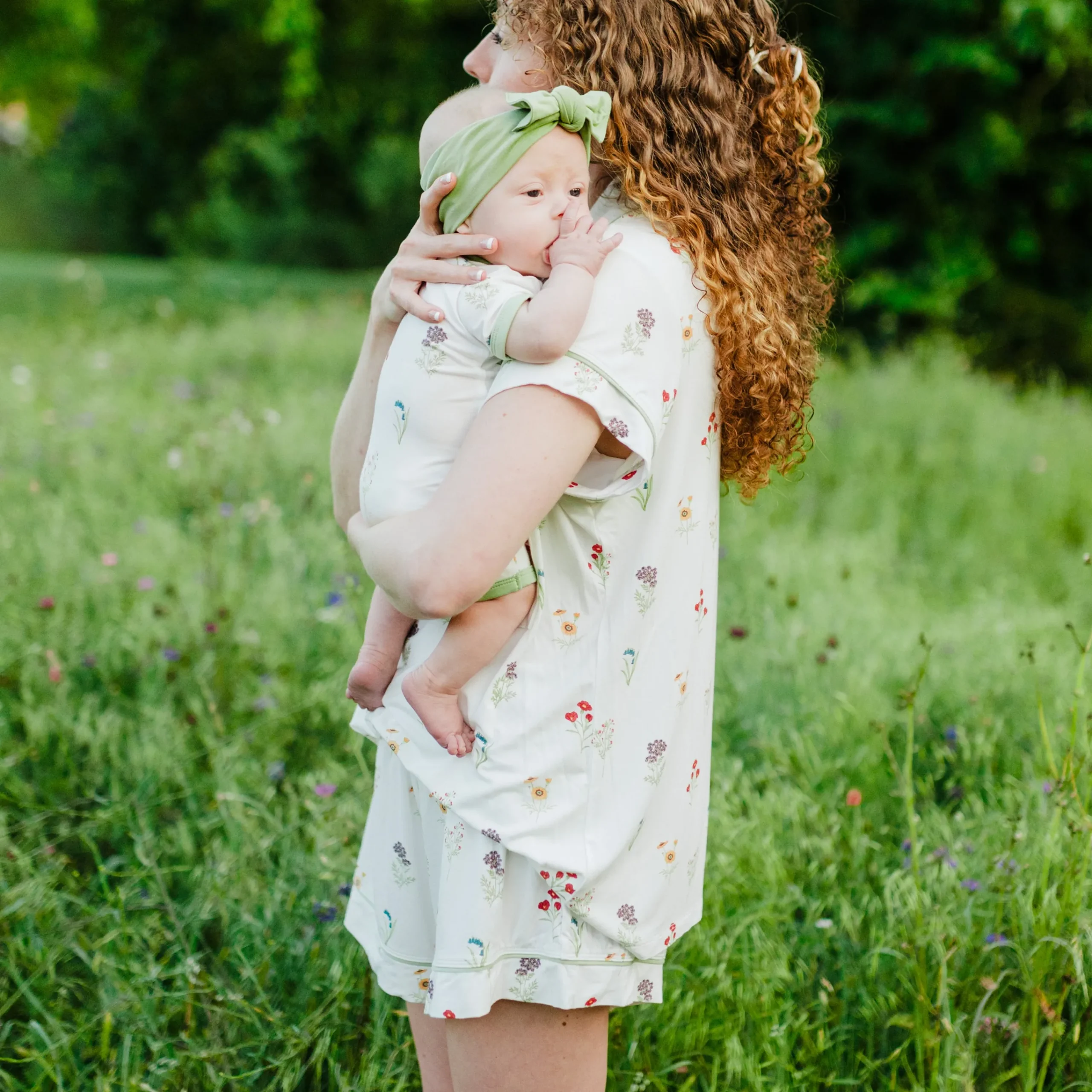 Kyte Baby Women’s Short Sleeve Pajama Set in Wildflower Clearance