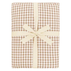Kyte Baby Youth Blanket in 2.5 Gingham Bisque Outlet