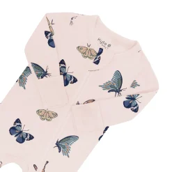 Kyte Baby Zippered Footie in Blush Butterfly Best