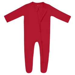 Kyte Baby Zippered Footie in Cardinal Hot