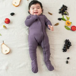 Kyte Baby Zippered Footie in Currant Sale