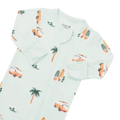 Kyte Baby Zippered Footie in Dew Surf Outlet