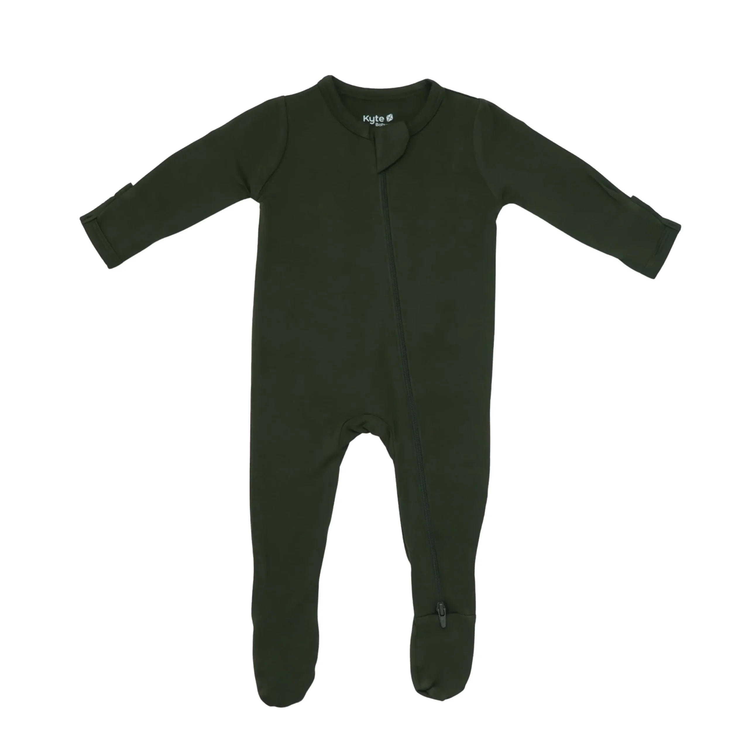 Kyte Baby Zippered Footie in Fir Hot