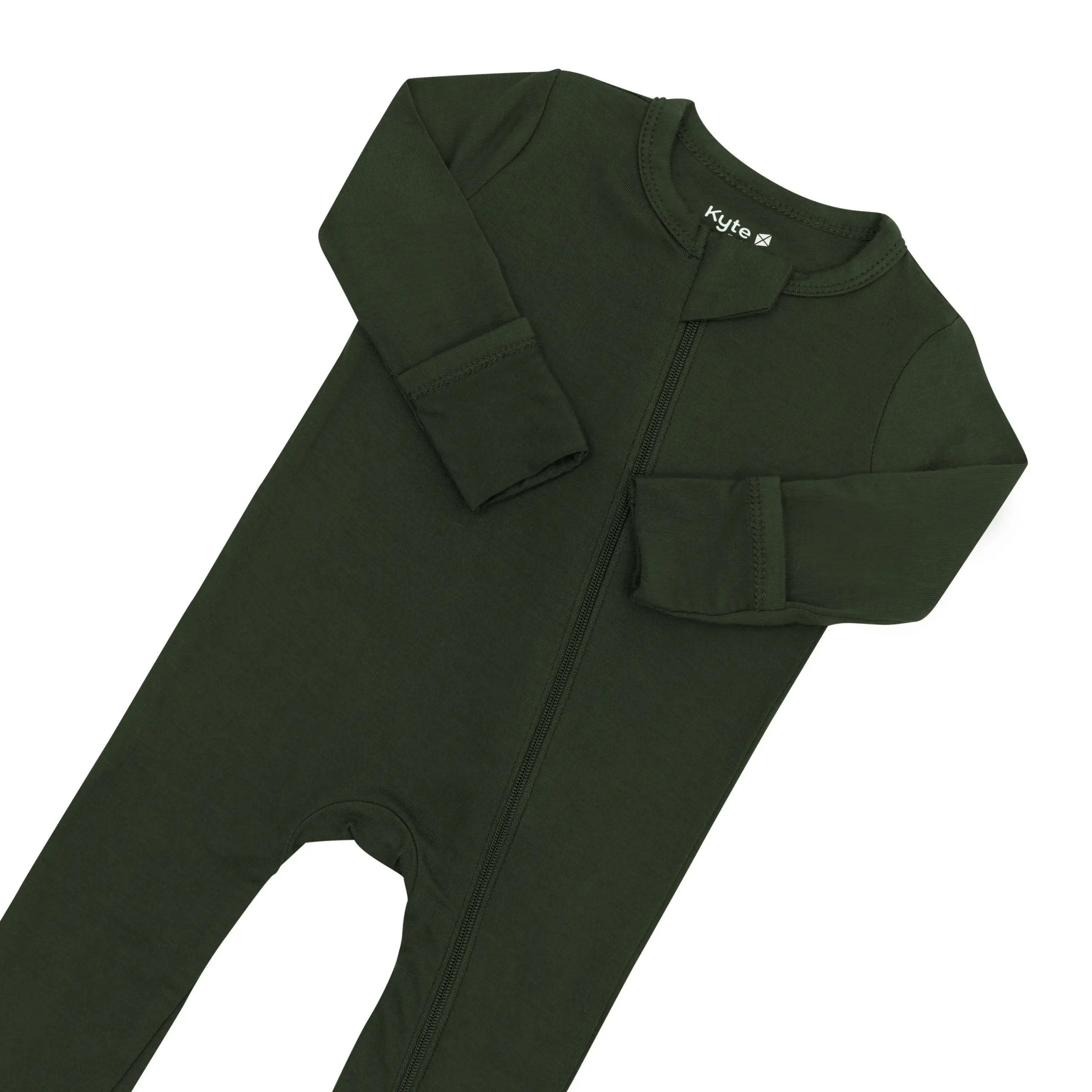Kyte Baby Zippered Footie in Fir Hot