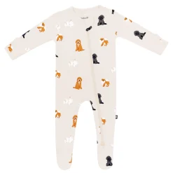 Kyte Baby Zippered Footie in Fluffy Dog Sale