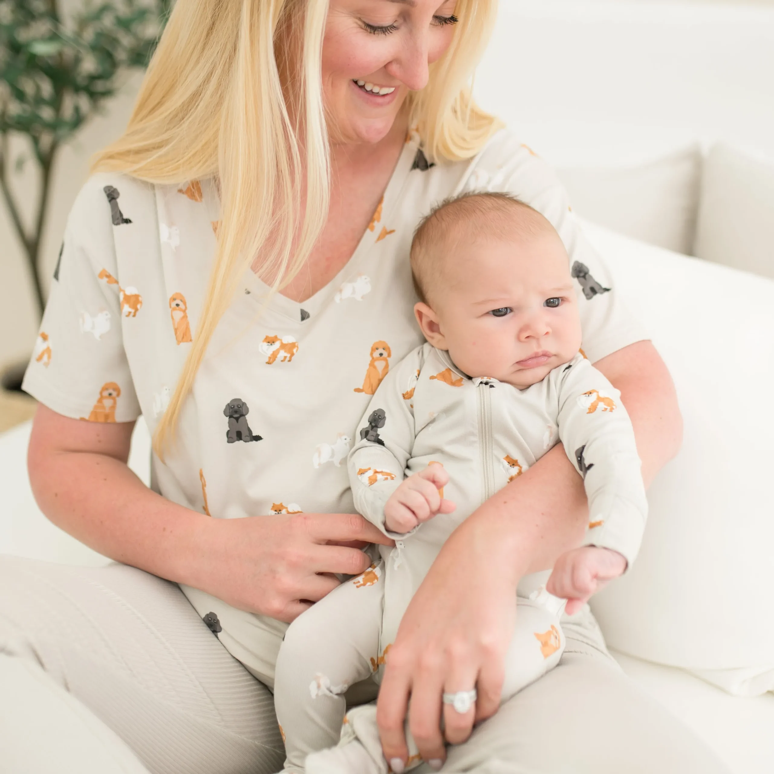 Kyte Baby Zippered Footie in Fluffy Dog Sale
