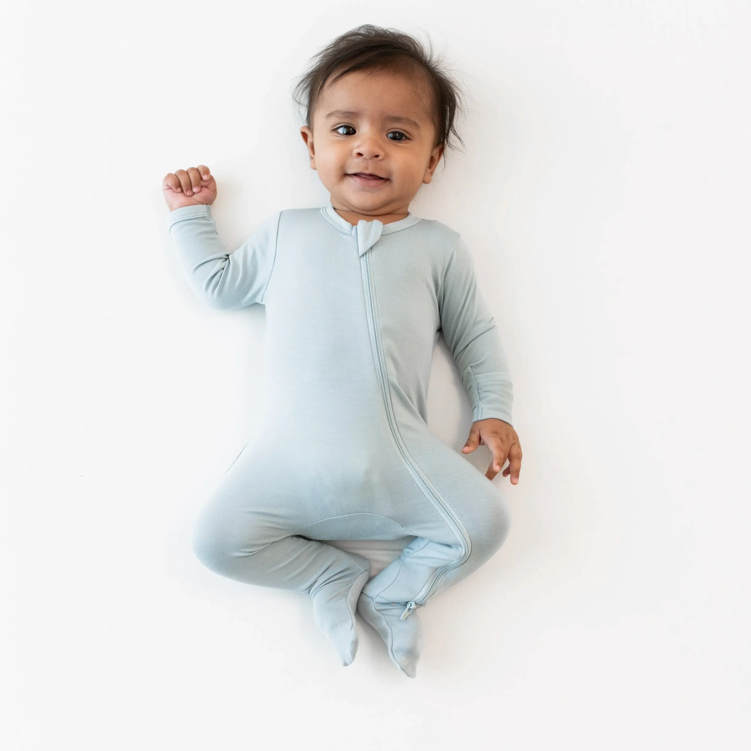 Kyte Baby Zippered Footie in Fog Best
