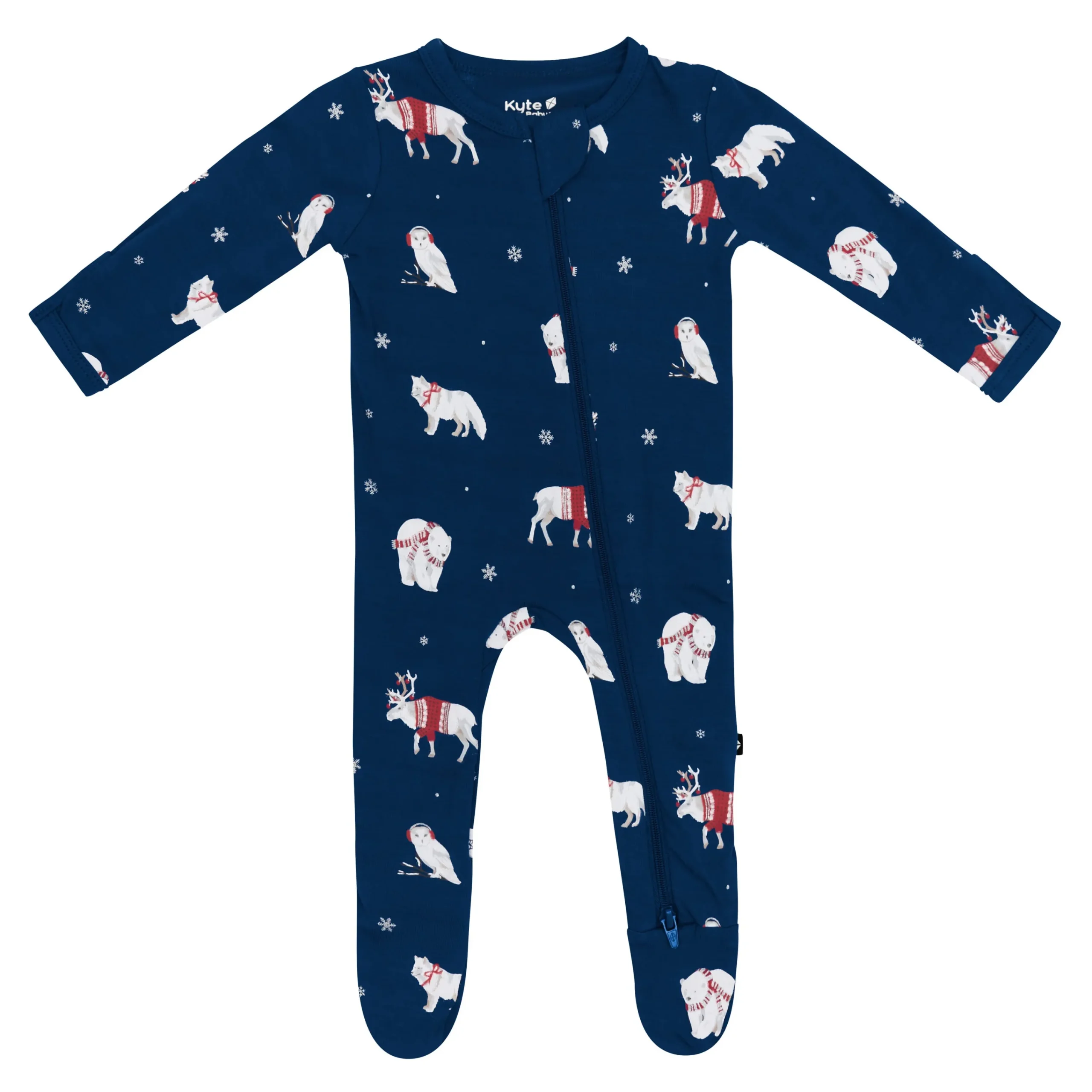 Kyte Baby Zippered Footie in Frosty Friends Online