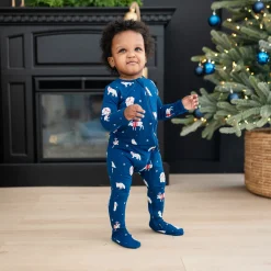 Kyte Baby Zippered Footie in Frosty Friends Online