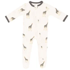 Kyte Baby Zippered Footie in Giraffe Best